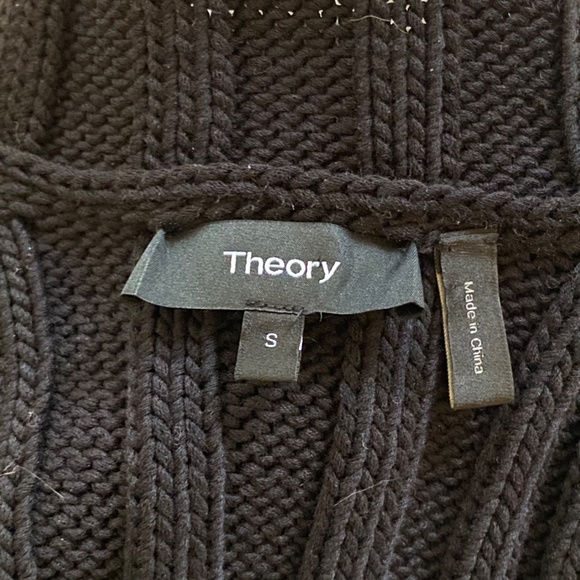 Theory Moving Rib Shell Sweater Looped Cotton Sleeveless Top Size S - Picture 4 of 9